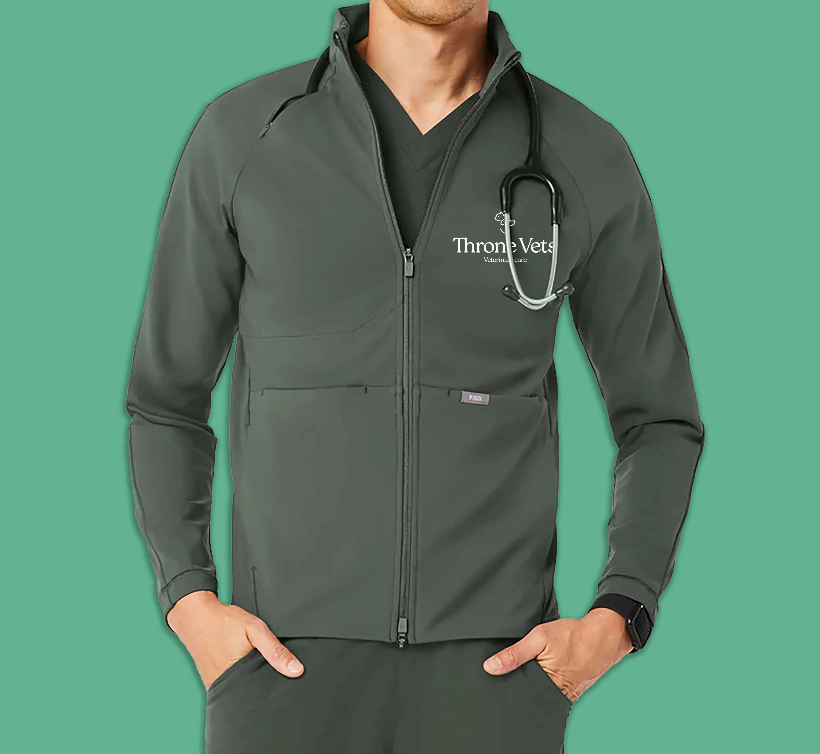 Throne Vets branded uniform